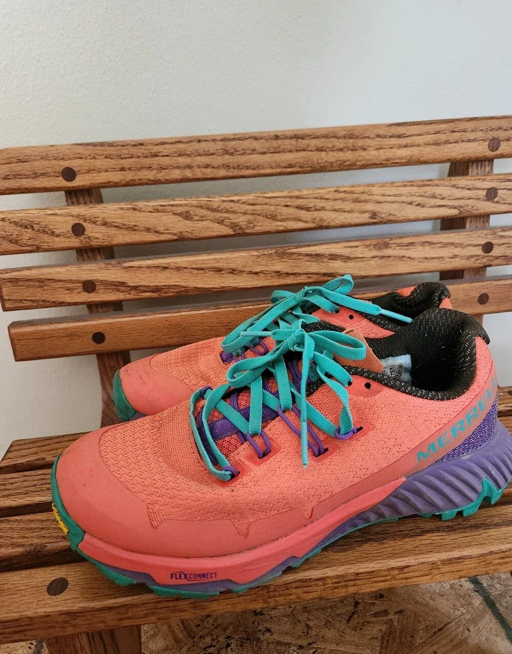 Merrell Agility Peak Flex 3 Womens Size 6.5 Trail Running Shoes Sneakers Orange